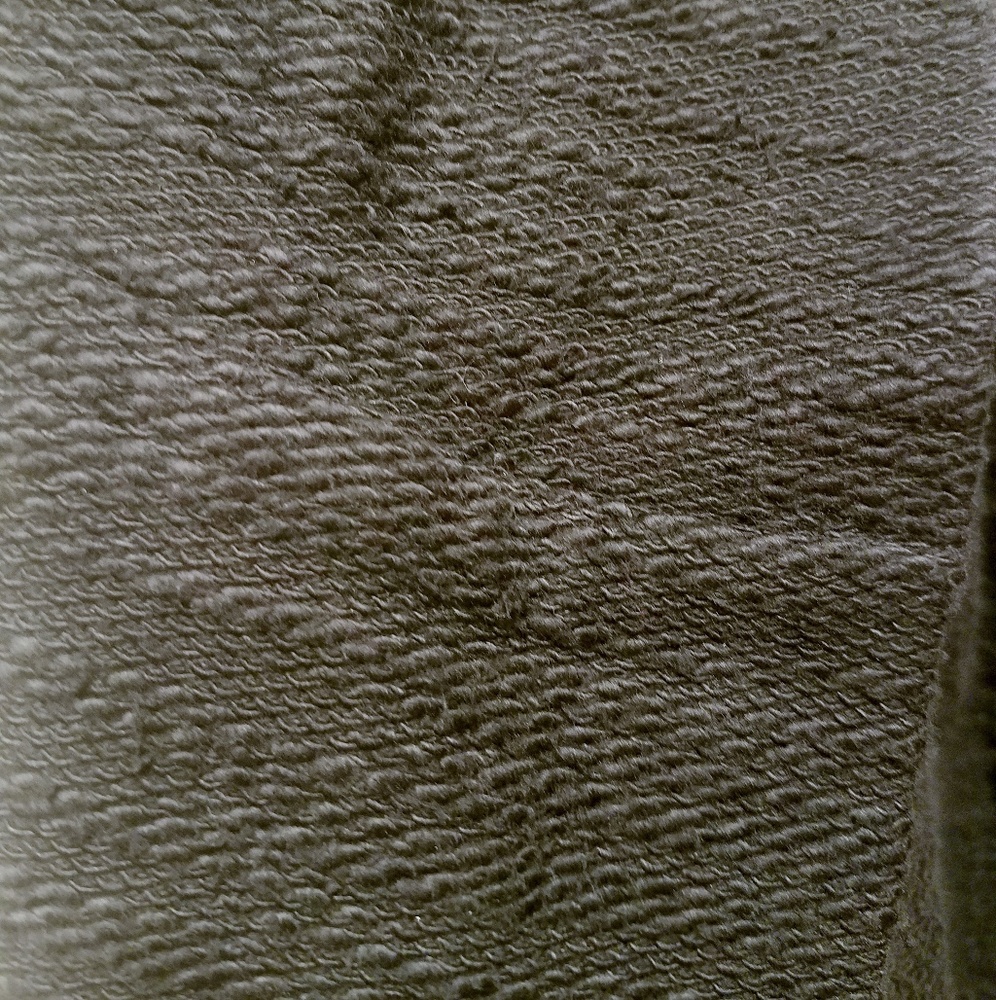 NWT Hem & Thread Black Textured Cotton Hoodie S - Picture 4 of 7